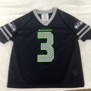 Kids Authentic NFL Seattle Seahawks#3 Wilson shirt